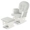 Glider And Ottoman Cushion Set Wood Baby Nursery Rocking Chair